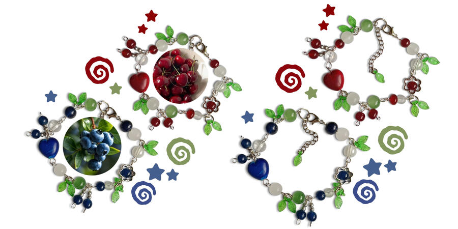 Cherry Berry Bracelets: Rs. 500 each