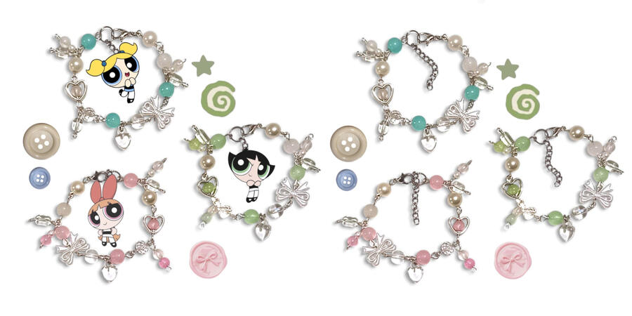 Powerpuff girls bracelets: Rs. 300 each