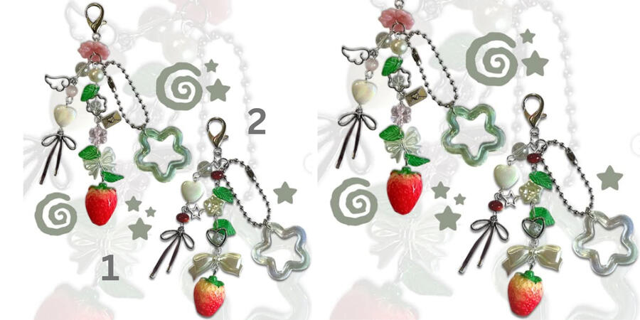 Strawberry Keychains - Rs. 500