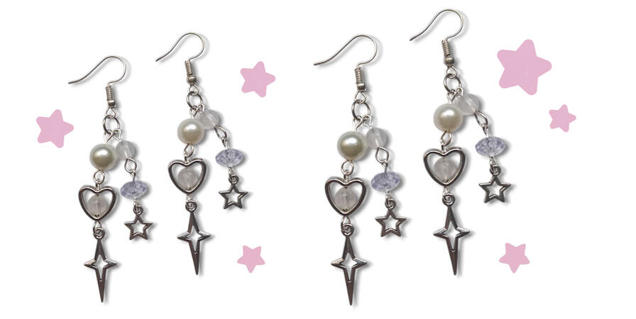 Star Pearl Earrings: Rs. 300