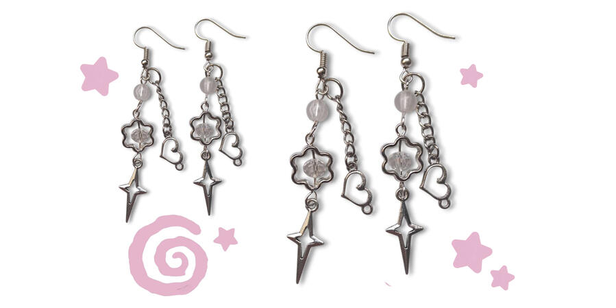 Sharp Love Earrings: Rs. 300