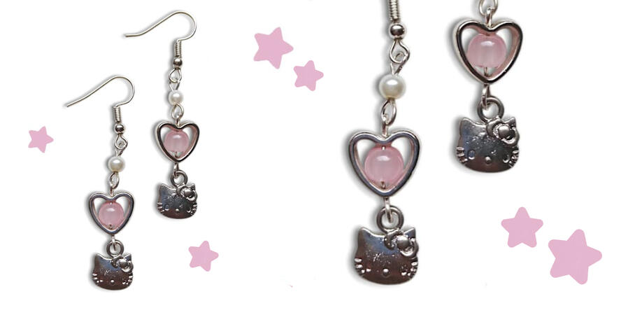Hello Kitty Earrings - Rs. 200