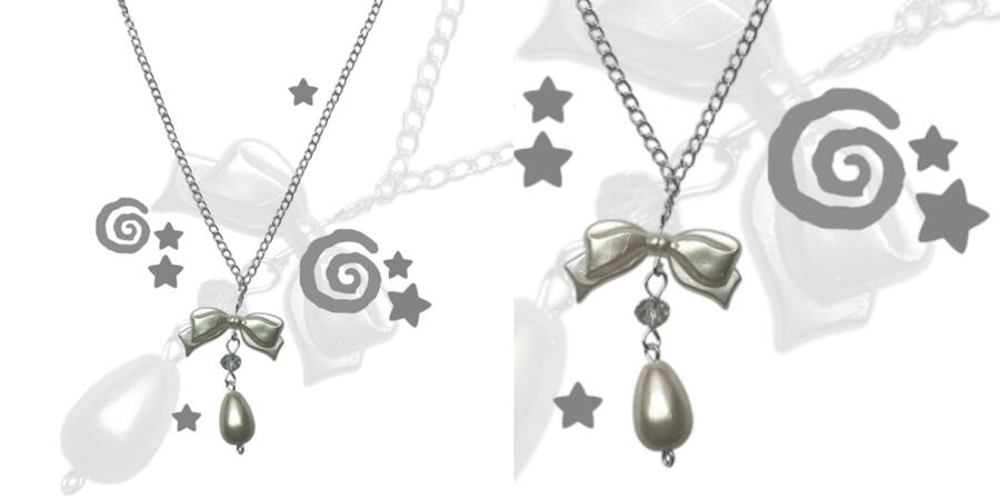 Bow necklace - Rs. 300